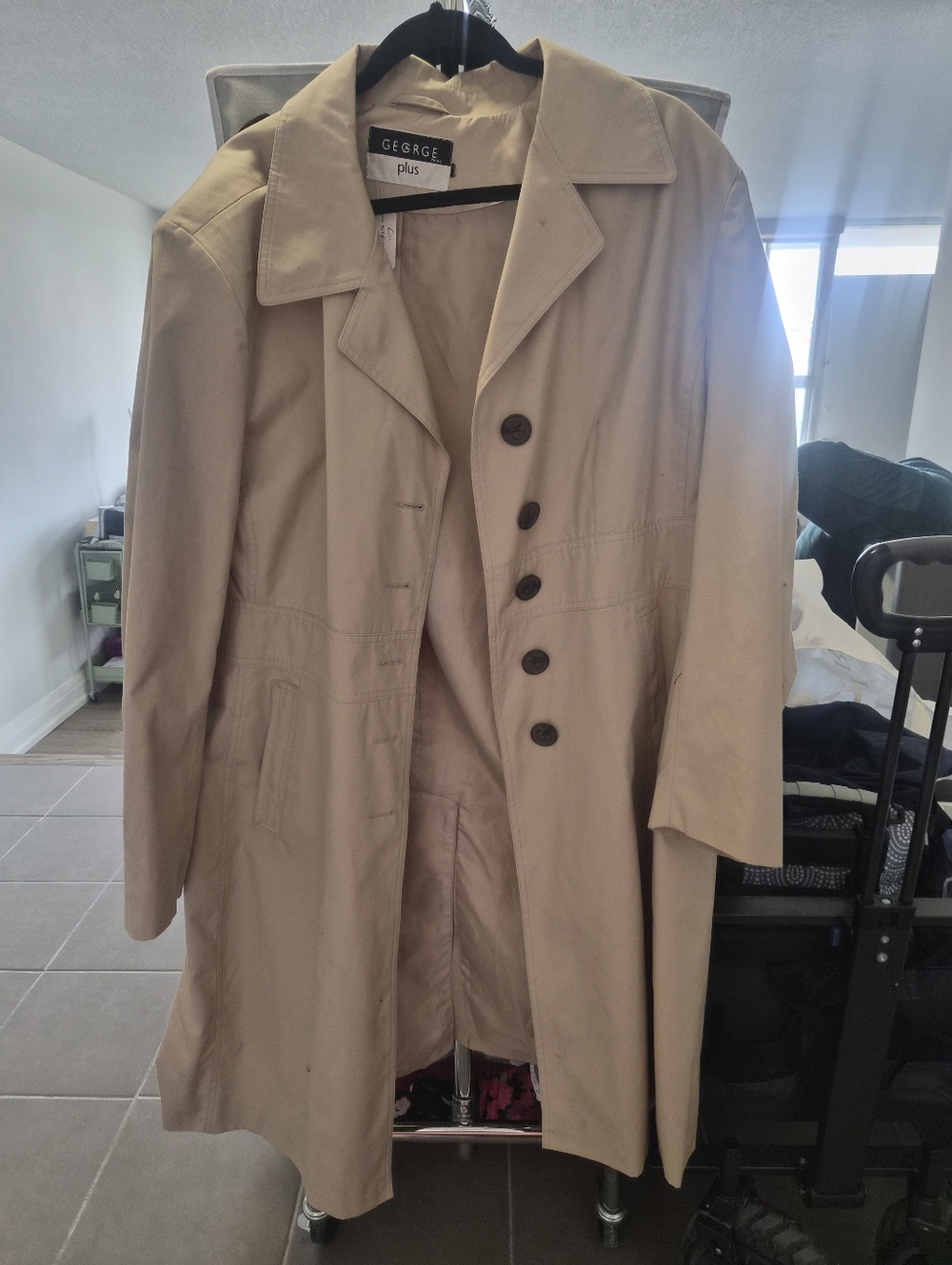 George Beige Trench Coat